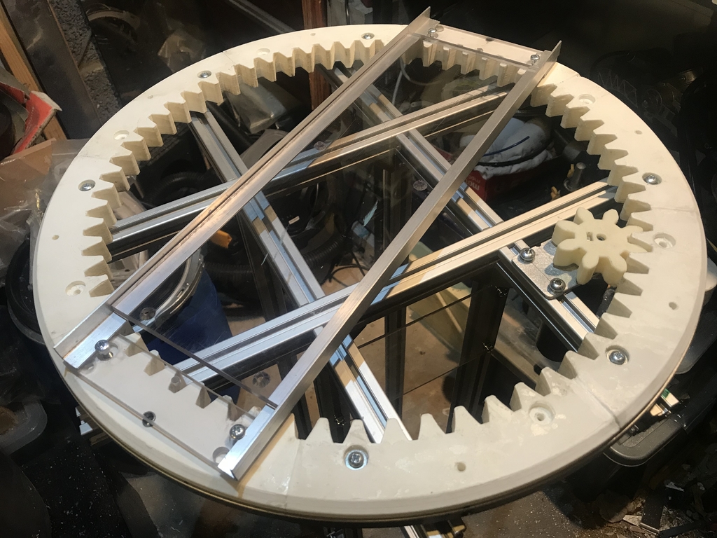 Ring-gear & pinion for 450mm lazy-susan bearing