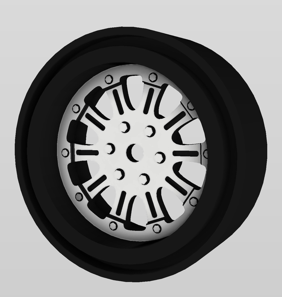 Beadlock Wheel 1.9 for SCX10 All XD series style 