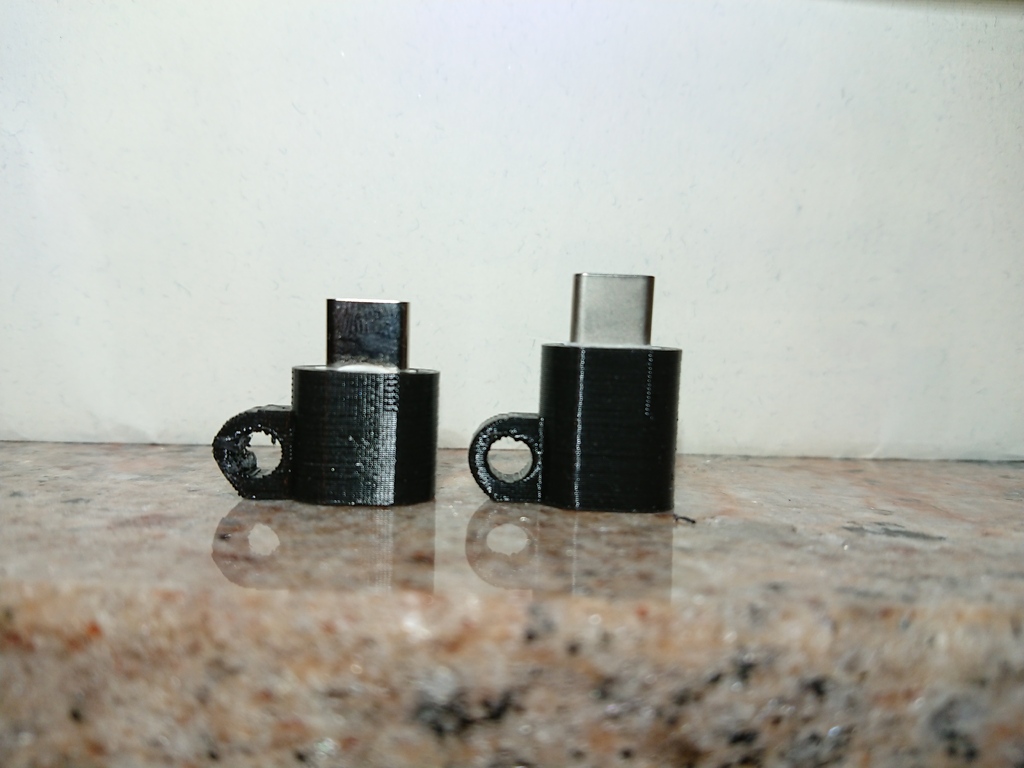 USB C to USB micro Keychain Adapter Mini