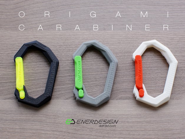 Origami Carabiner By Ddf3D.Com