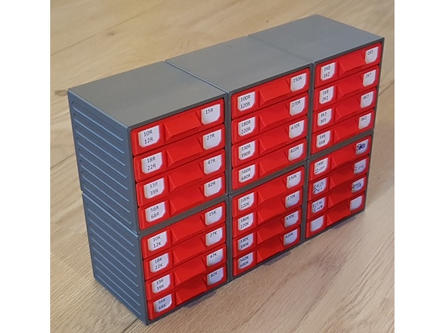 Resistor Box Stackable Customizable By Sttrife Thingiverse