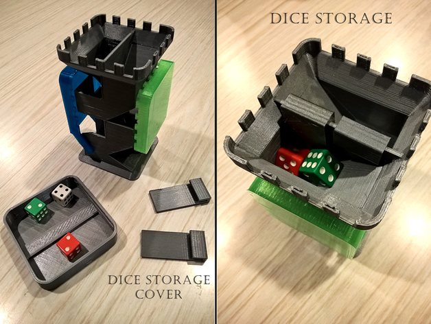 Dice Tower Cover and Dice Storage