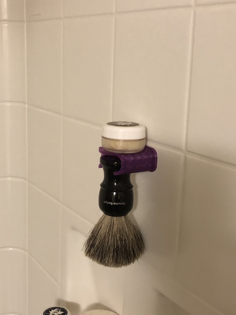 Shave Brush Holder With 3M Command Strip Mount