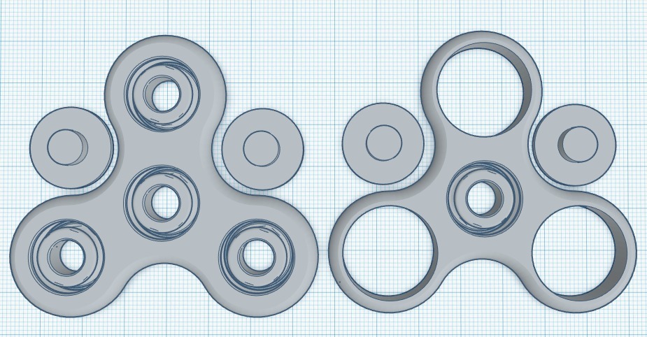 Fidget Spinner with bearings only need BBs
