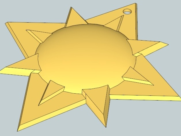 Sun medallion