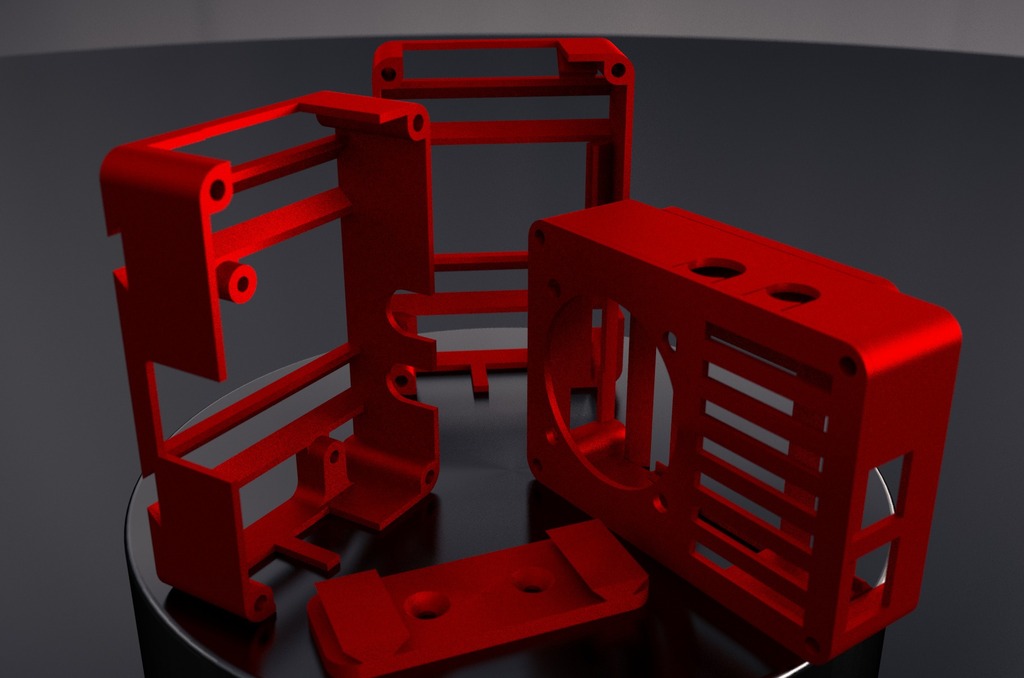 [RaspRail] - Wallmounted / Portable Raspberry Pi Rail Case (Model B both rev 1 and rev 2)