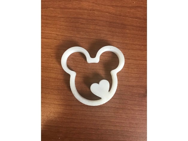 Mickey Mouse Heart Keychain