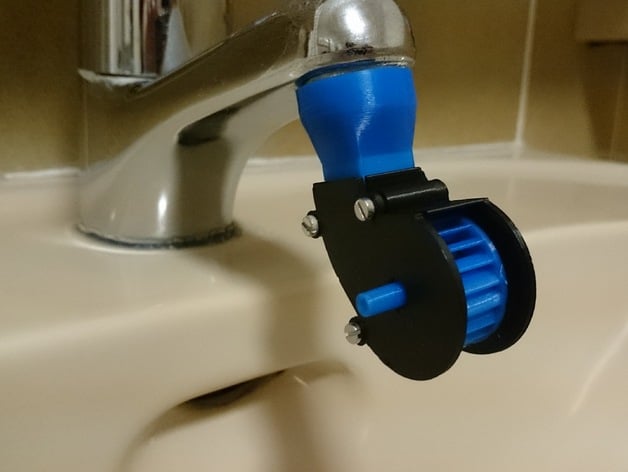 Mini water tap turbine by jasper_pues - Thingiverse