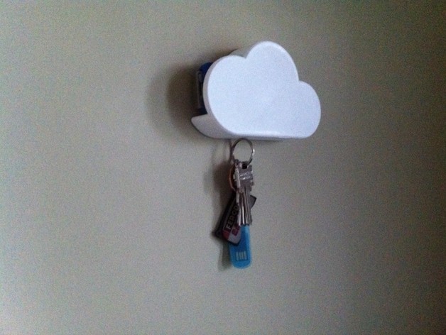 Cloud magnetic key shelf for car key fob