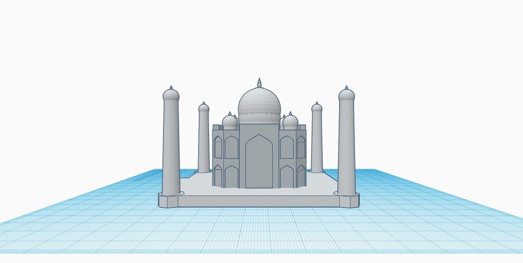 Taj Mahal (designed in tinkercad)