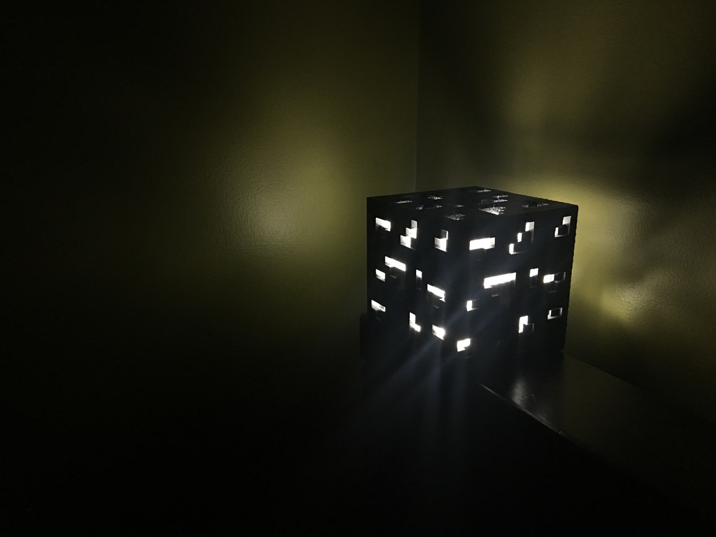 Minecraft Obsidian Ore Nightlight