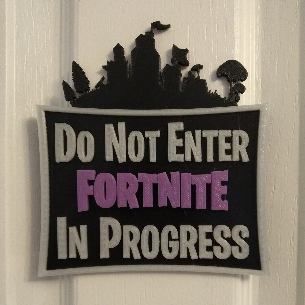 Fortnite Door Sign