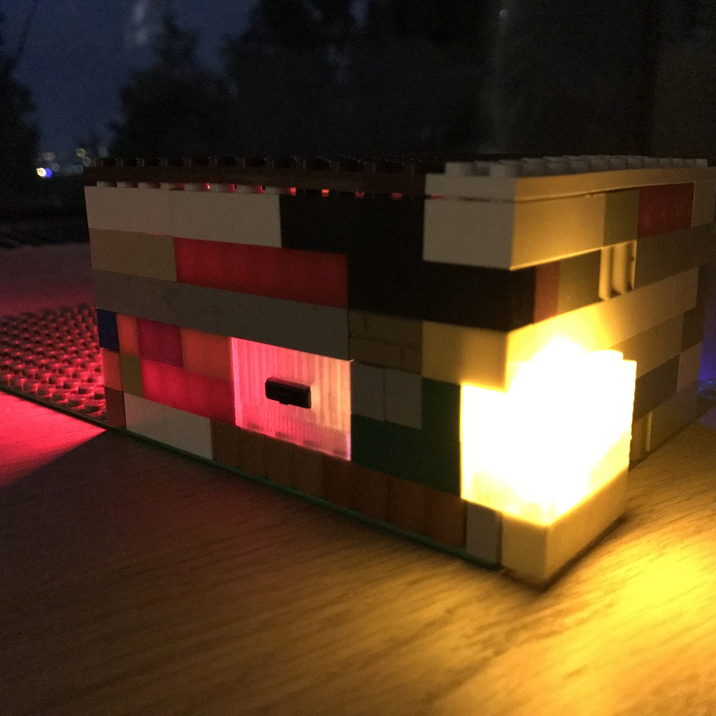 Illuminated LEGO Bricks with LED and switch