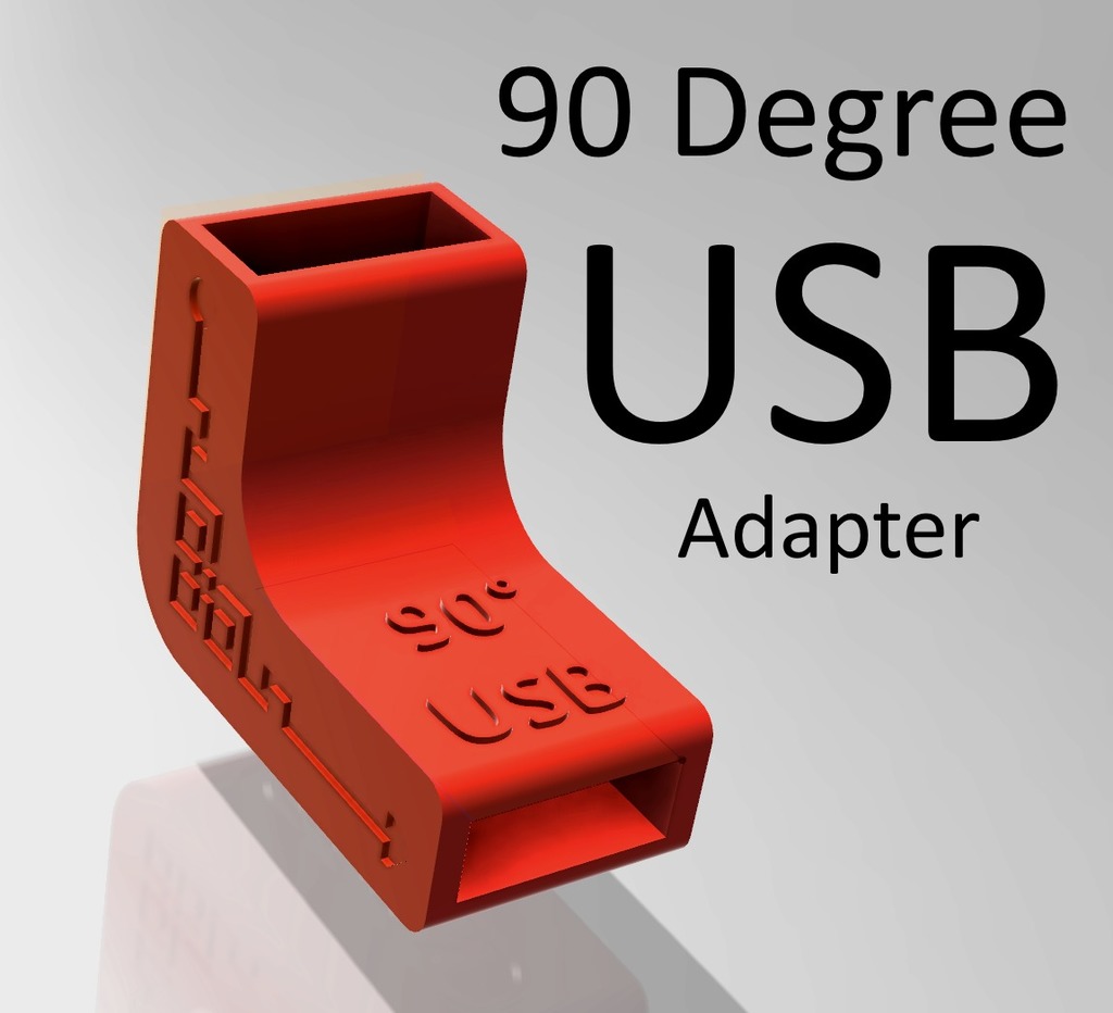 Nobble's 90 Degree USB Adapter (Male/Female) Right Angle