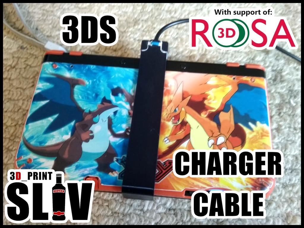 New 3DS XL Charging brace/cable
