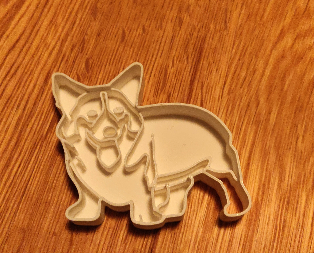 Corgi Cookie Cutter cleaned up