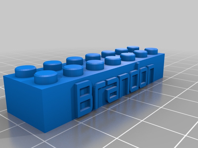 Brandon's Lego Key chain/Name tag
