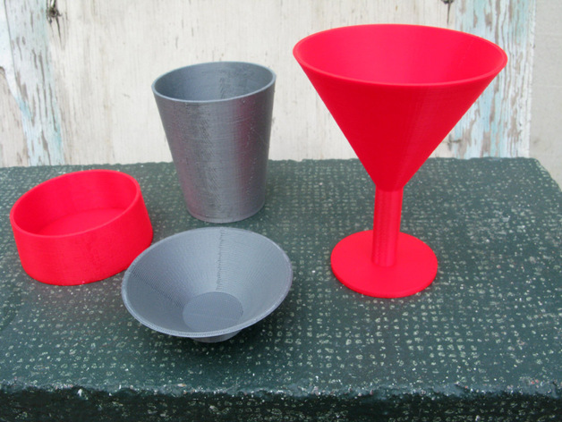 Parametric Wine Glass and Bowls