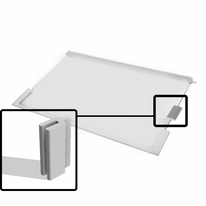 Siemens Kühlschrank Halterung für Boden / Glas; Refrigerator Fridge bracket for floor / glass