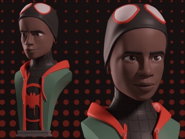 Miles Morales Bust - Into the Spider-Verse