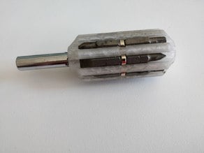 Screwdriver with 17 bits