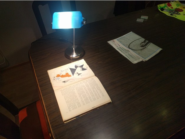 Replacement Banker Lamp Shade By Anverx Thingiverse