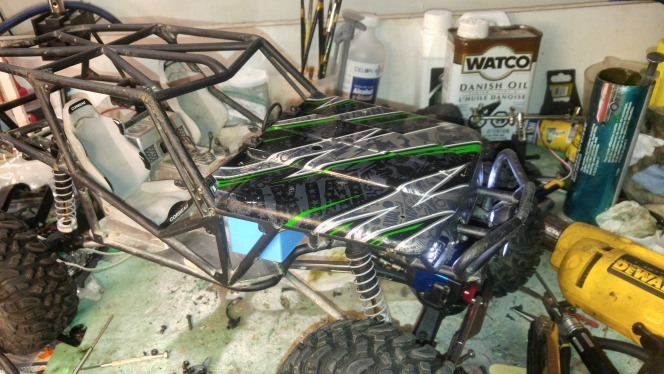 Axial Wraith forward battery relocation