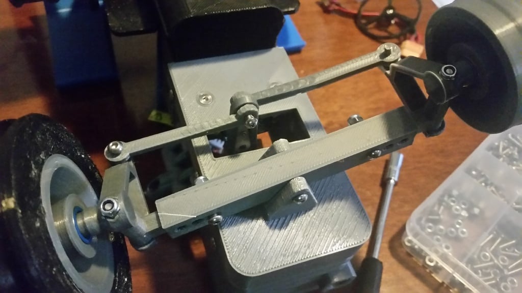 OpenRC Tractor Printed steering linkage