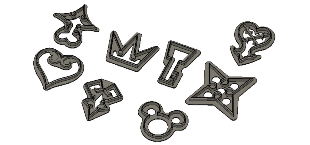 Kingdom Hearts Cookie Cutters
