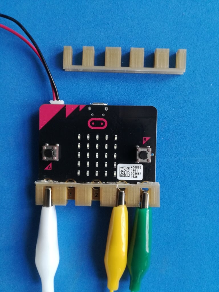 Micro:bit crocodile clips holder