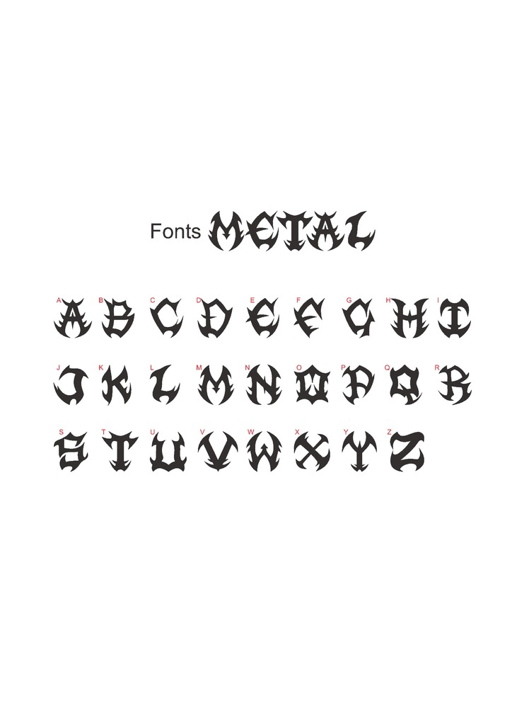 Fonts Metal