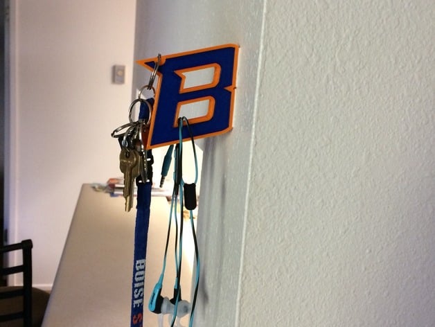 Boise State B Key Holder
