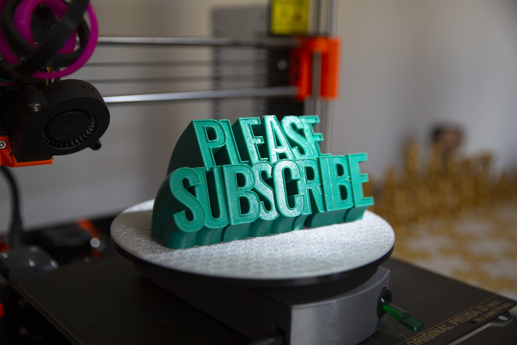 Please Subscribe 3D Text