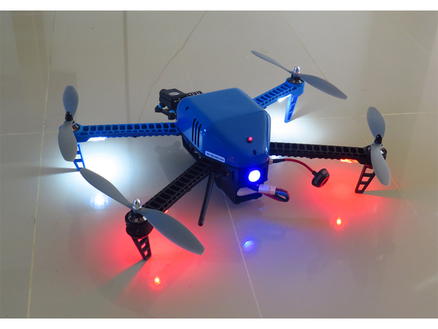 "SkyFlea" 3D-Printed Quad-V Drone