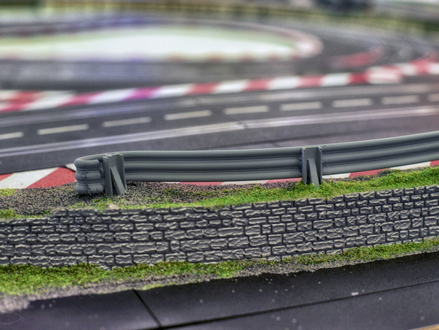 crash barrier for slot car track
