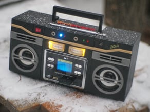 Things Tagged With Boombox Thingiverse - roblox golden boombox bluetooth speaker by snave3d thingiverse