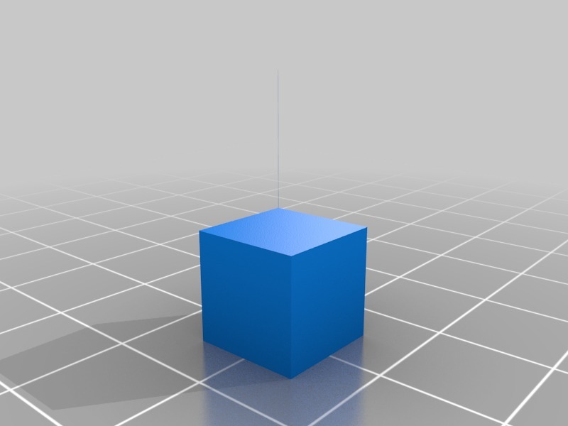 10MM Test CUBE WITH SKIRT/CALIBRATION TEST