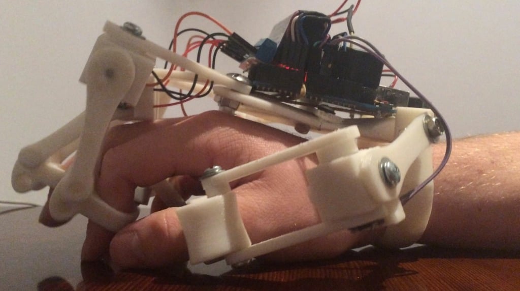 3D Printed Powered Exoskeleton Hands (Upgrade v2)