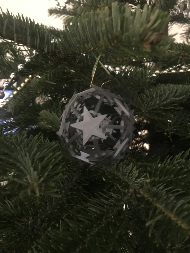 Christmas Ball with Stars