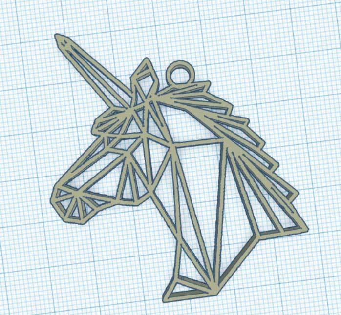 Geometric Unicorn - Licorne Géométrique