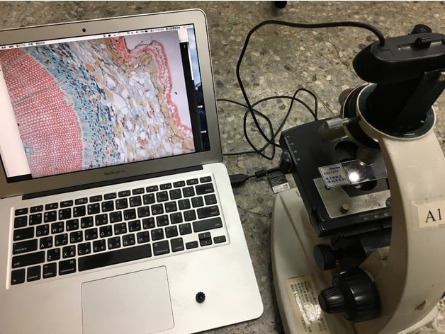 Logitech C310 webcam to Microscope