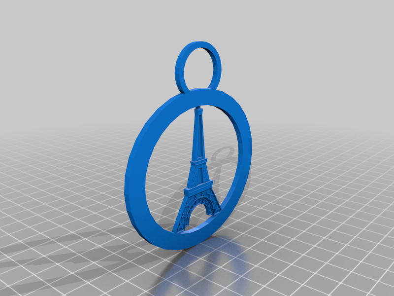 Eiffel tower purse or backpack charm