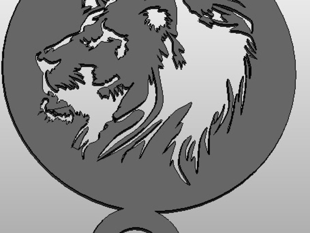 coffee Stencil - lion