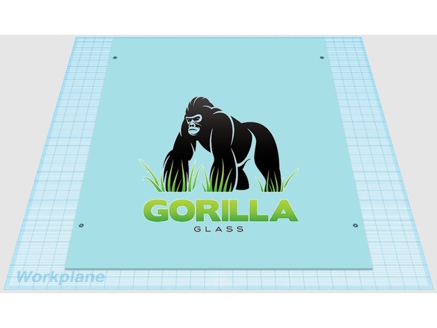 Gorilla Glass Heat Bed Cover - Tevo Tarantula Large Bed