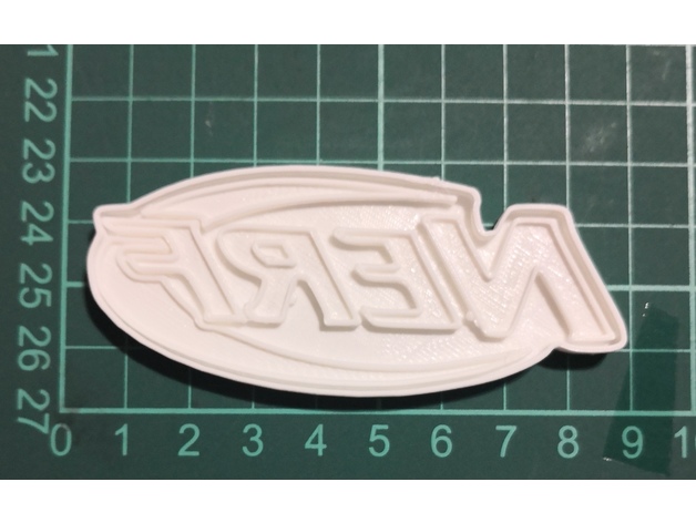 Nerf logo cookie cutter