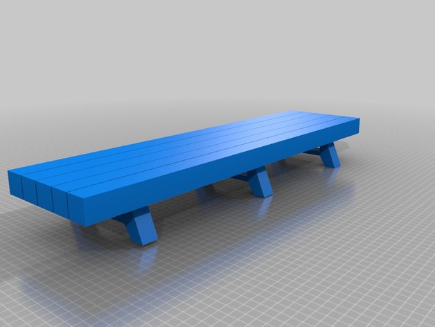 Miniature Long Table D&D