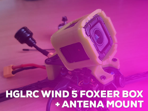 HGLRC Wind 5 Foxeer Box 2 and Antena mount