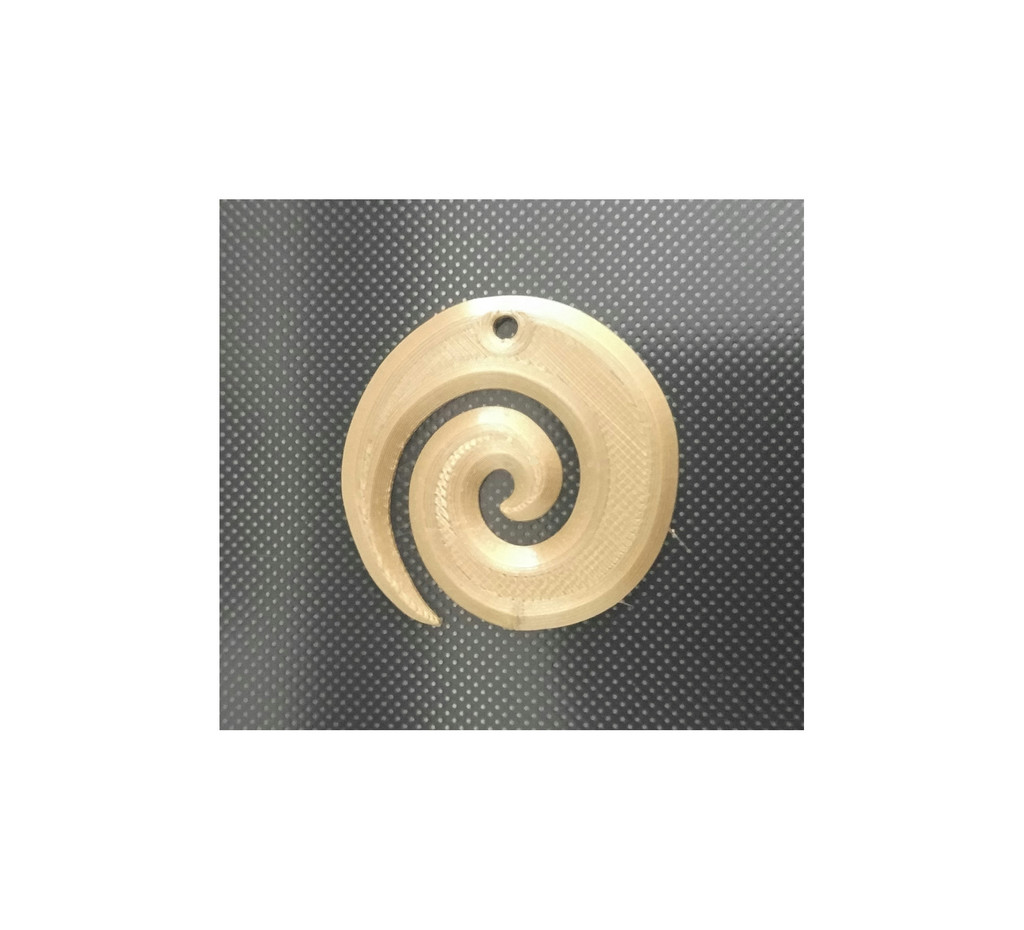 spiral necklace pendant