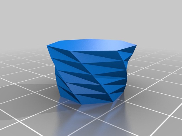 Customize a polyhedron to print a 7-edge vase