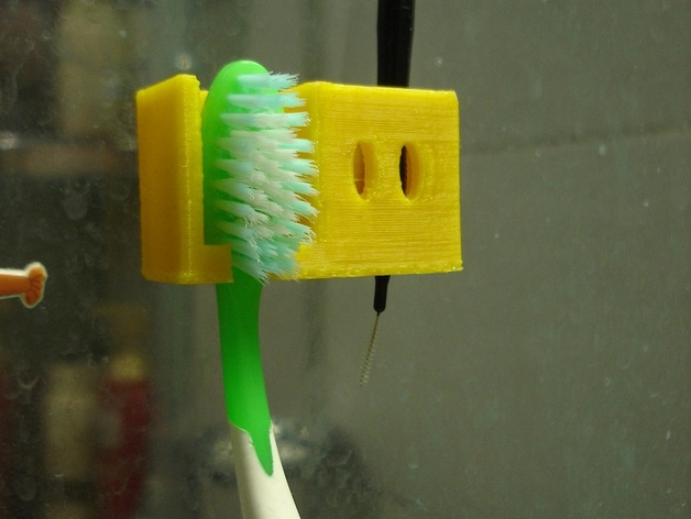 Single Toothbrush hanger with interdental brush space